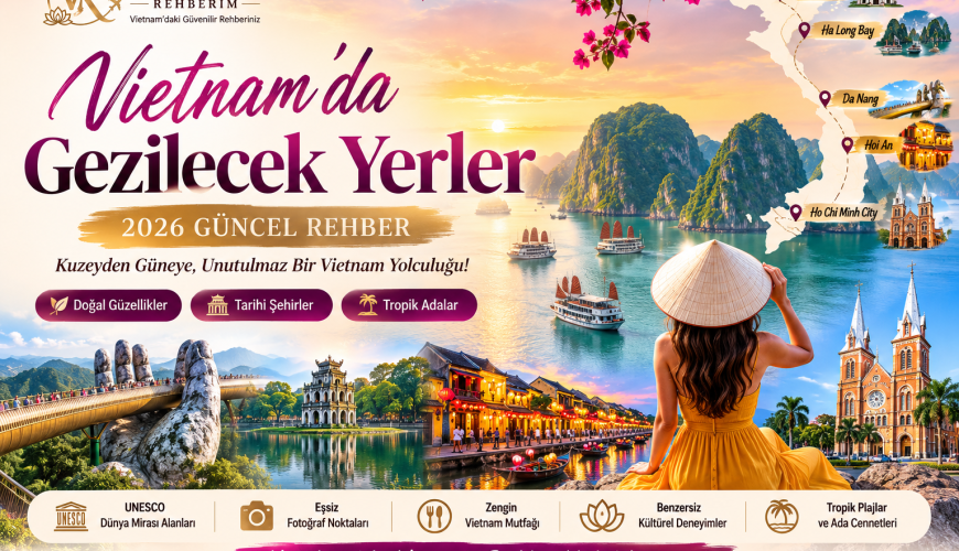 🇻🇳 Vietnam’da Gezilecek Yerler (2026 Güncel Rehber)